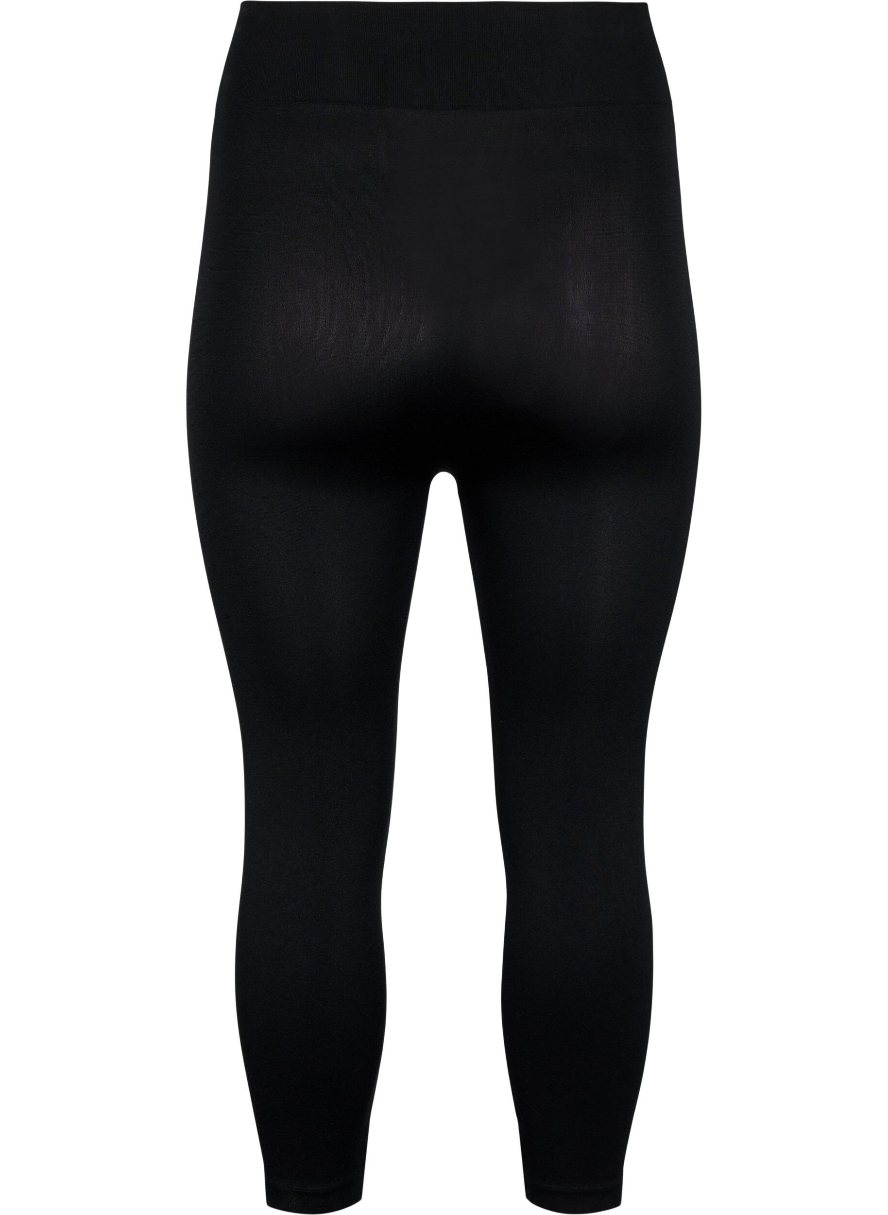 Zizzi Leggings 3/4 sans coutures, Noir, Packshot image number 1