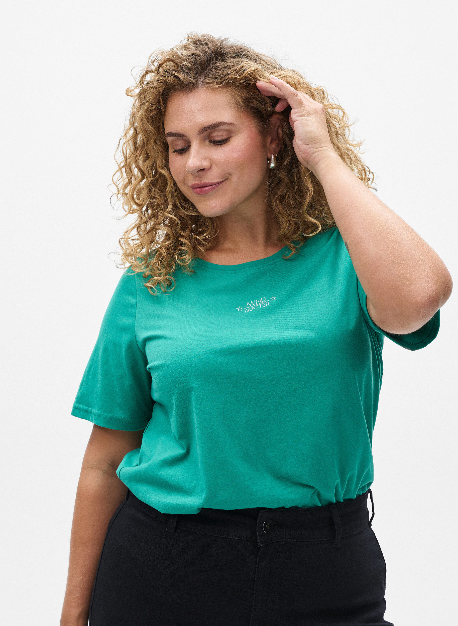 FLASH - T-shirt avec motif, Vert, Model