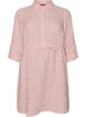 Robe chemise en mousseline de coton avec motifs brod&eacute;s, Rose, Packshot image number 0