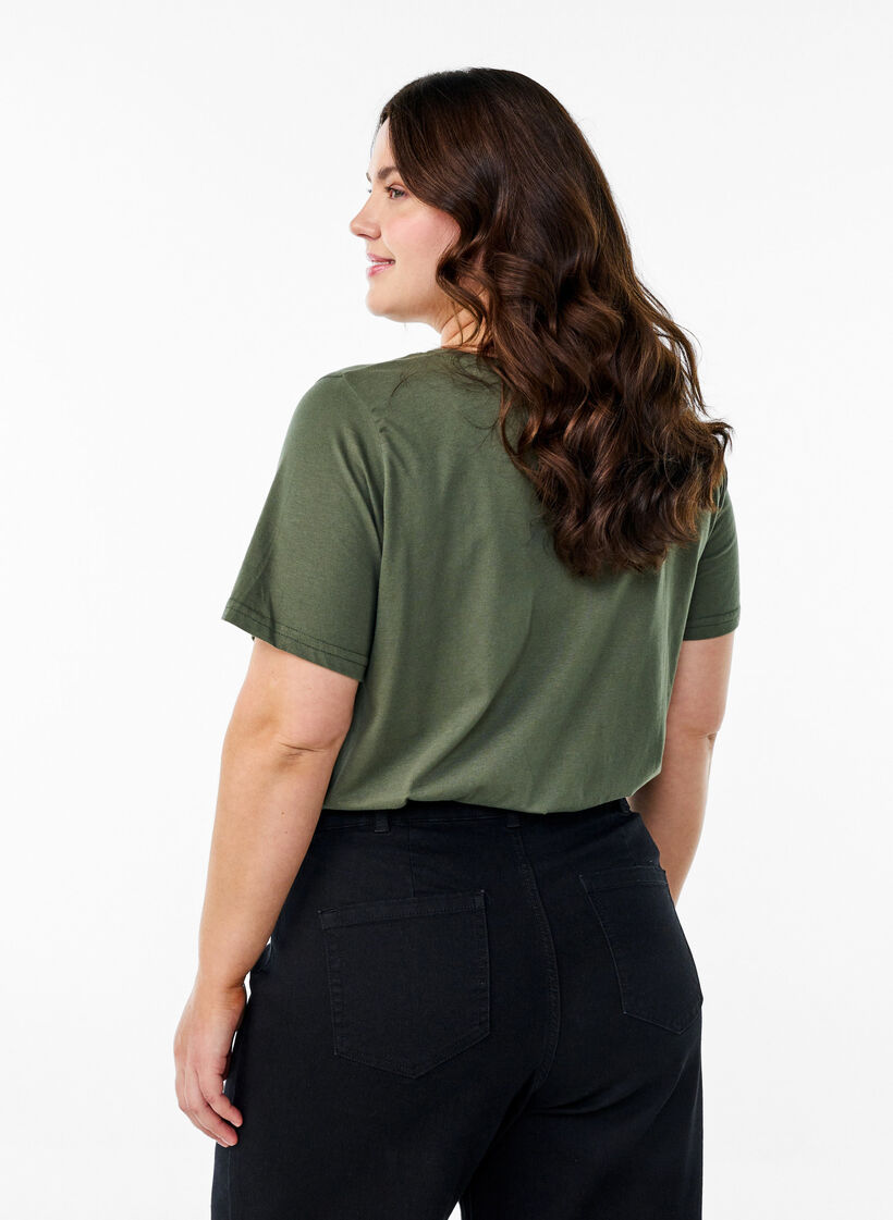 FLASH – T-shirt avec motif, Vert Kaki, Model image number 2