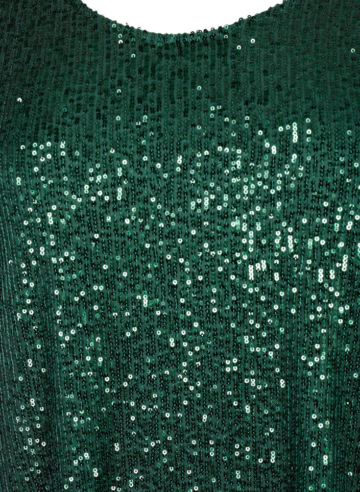 Robe courte à sequins et manches longues, Scarab, Packshot image number 2
