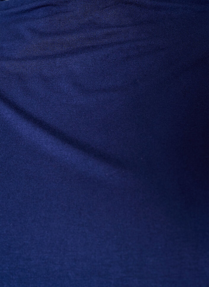 Blouse &agrave; encolure bateau et coupe ballon, Bleu, Packshot image number 2
