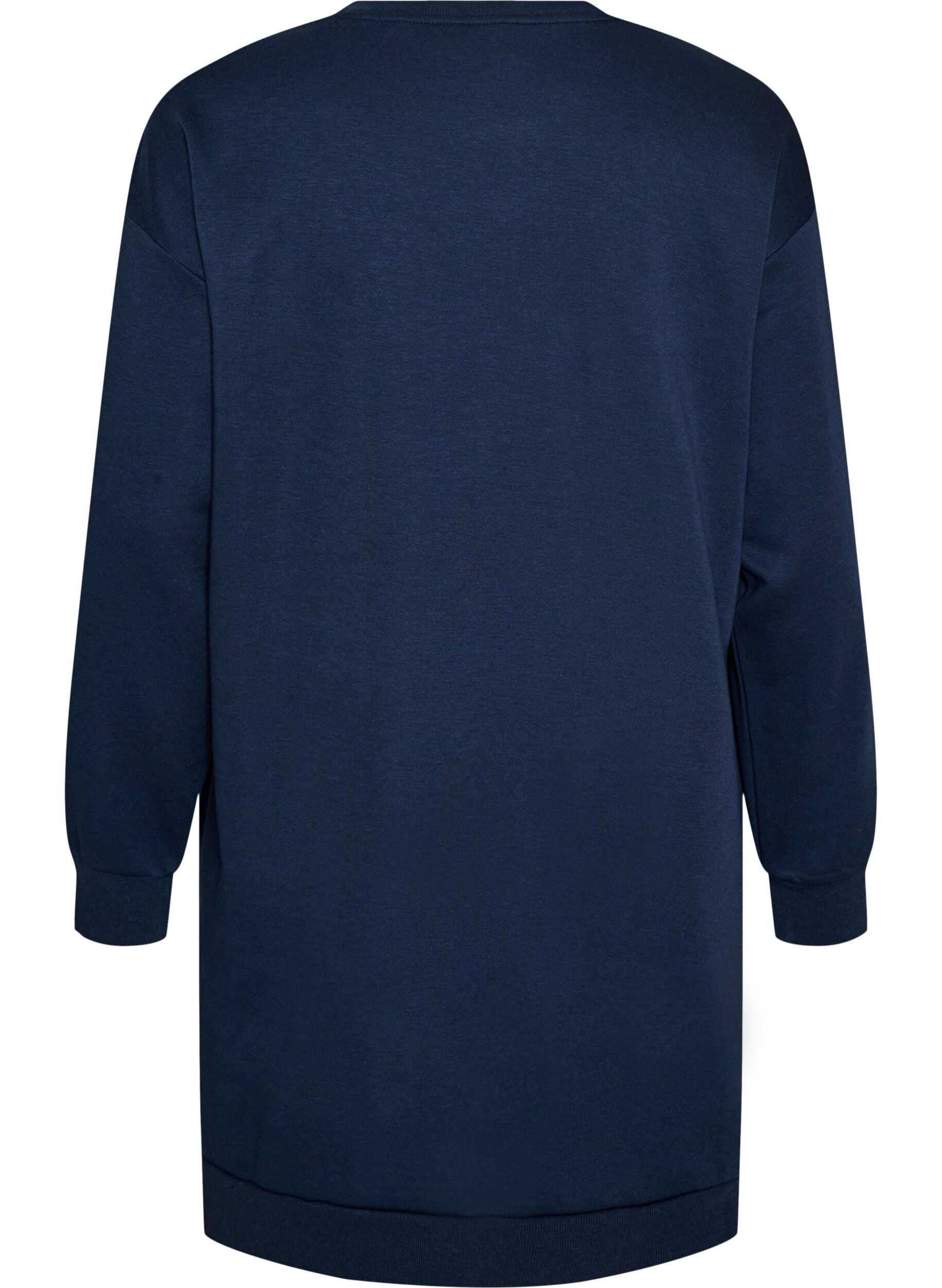 ZizziRobe sweat ample avec poches, Bleu, Packshot image number 1