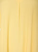 Robe midi avec col en V et texture, Jaune clair, Packshot image number 2