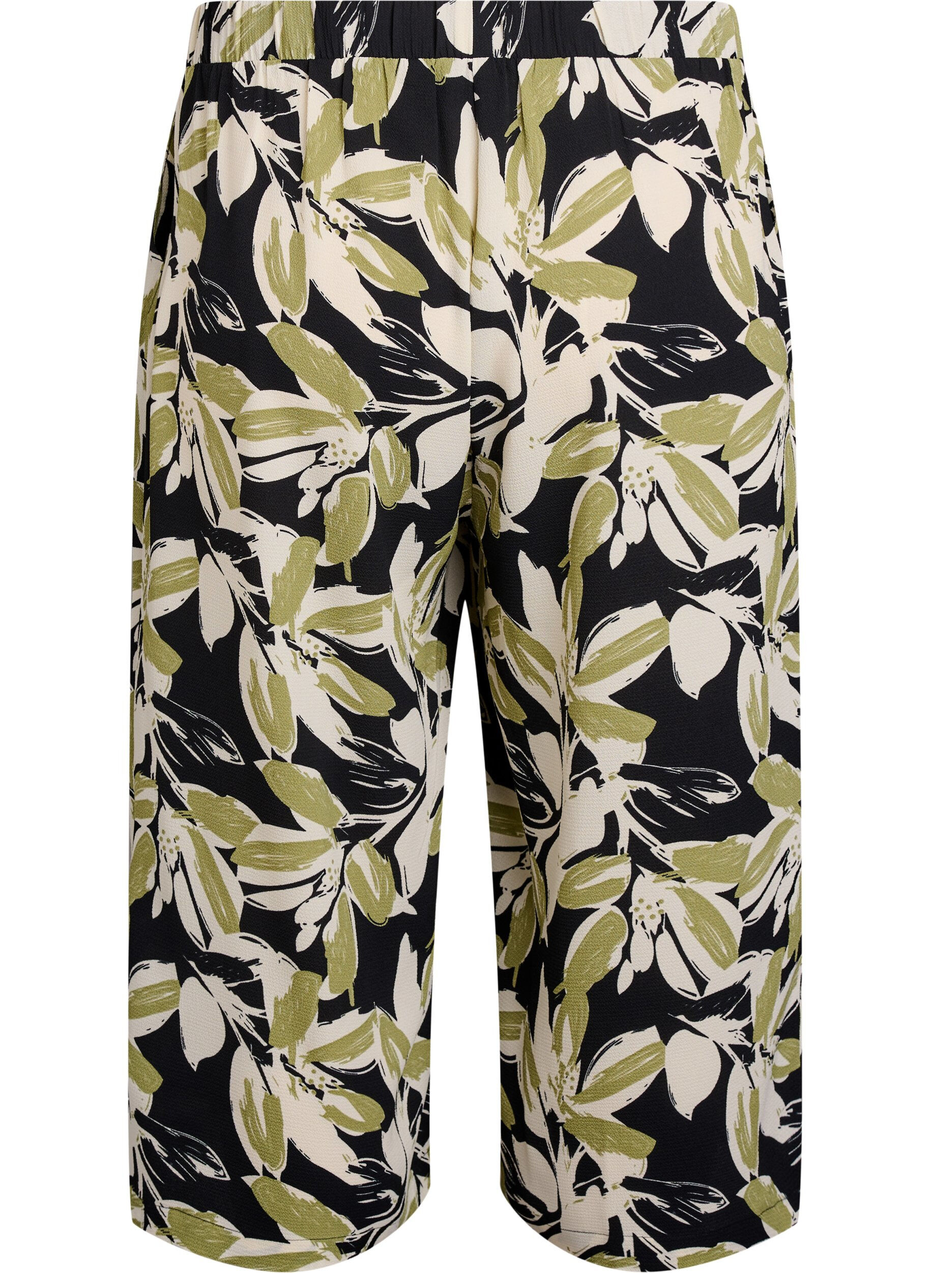 ZizziPantalon ample avec imprim&eacute;, Noir, Packshot image number 1