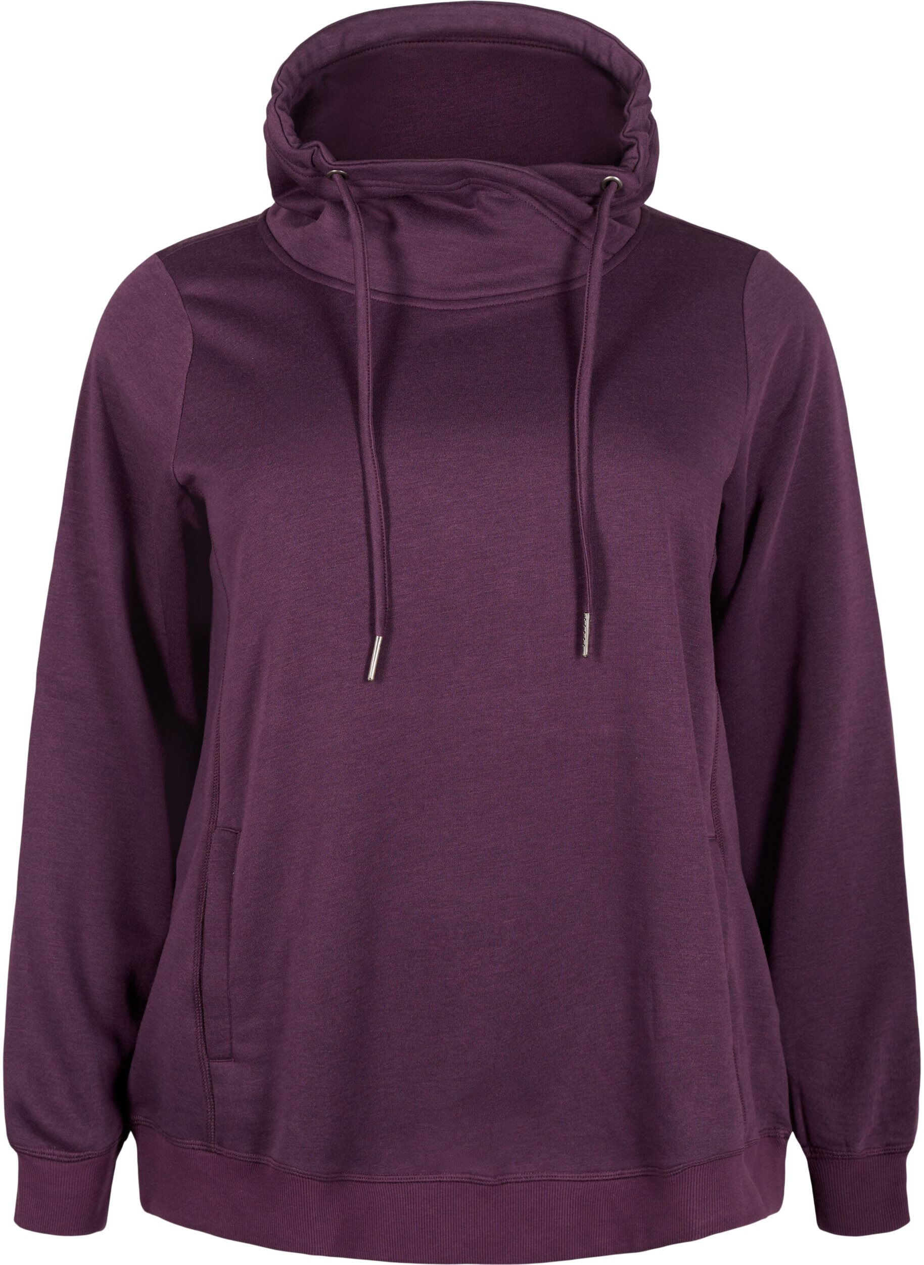 Zizzi FLASH - Sweat-shirt &agrave; col montant, Plum Perfect, Packshot image number 0