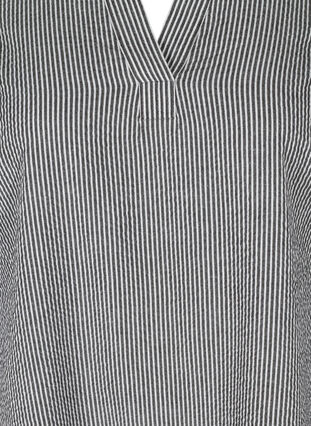 Robe rayée en coton, Black Stripe, Packshot image number 2