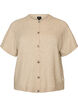 Cardigan en maille avec manches courtes, Beige, Packshot image number 0