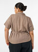 Chemise cache-c&oelig;ur &agrave; nouer, Marron, Model image number 2