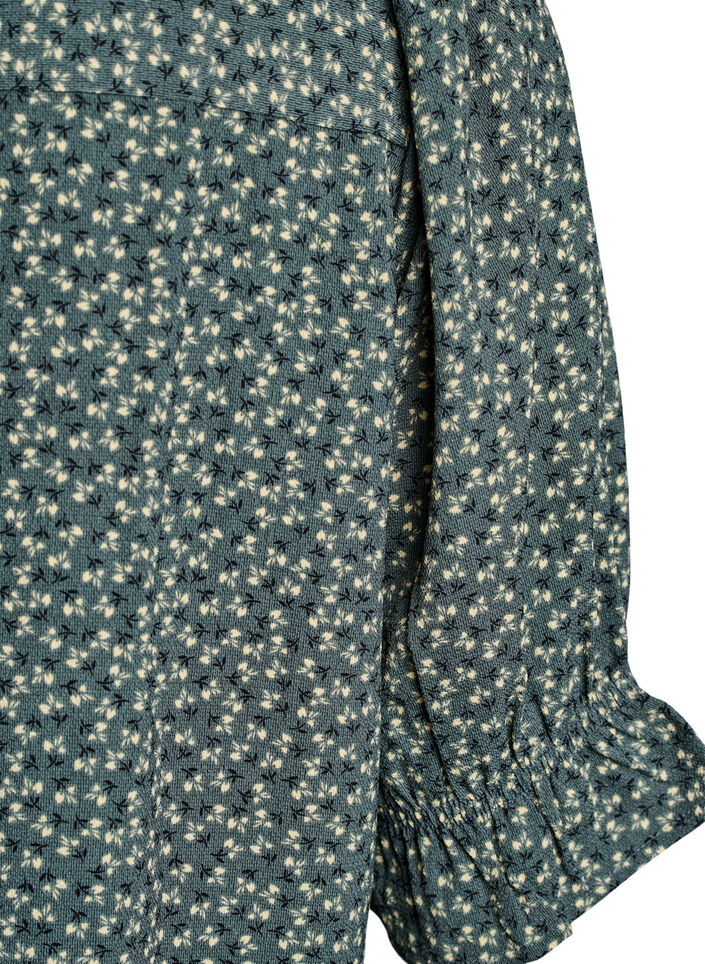 Chemisier &agrave; manches 1/2, Vert fonc&eacute;, Packshot image number 3