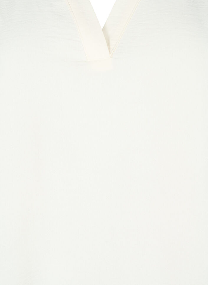 Haut sans manches effet froiss&eacute;, Vanille, Packshot image number 2