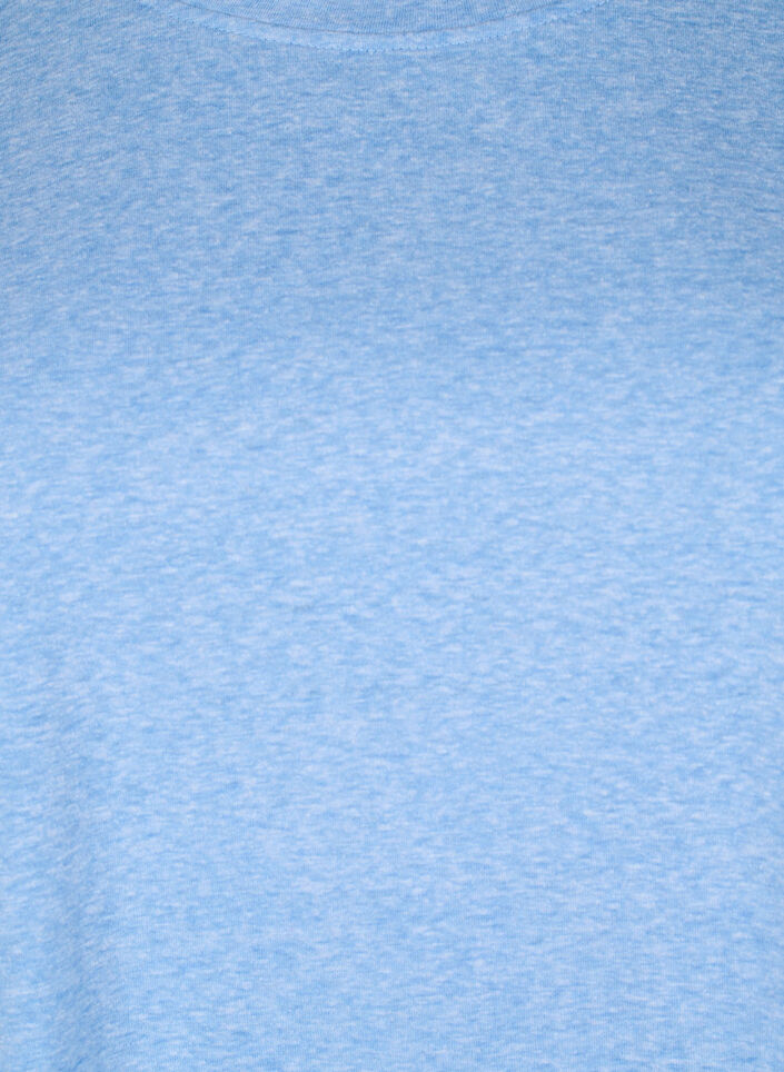 T-shirt mélangé à manches courtes, Bleu Clair, Packshot image number 2