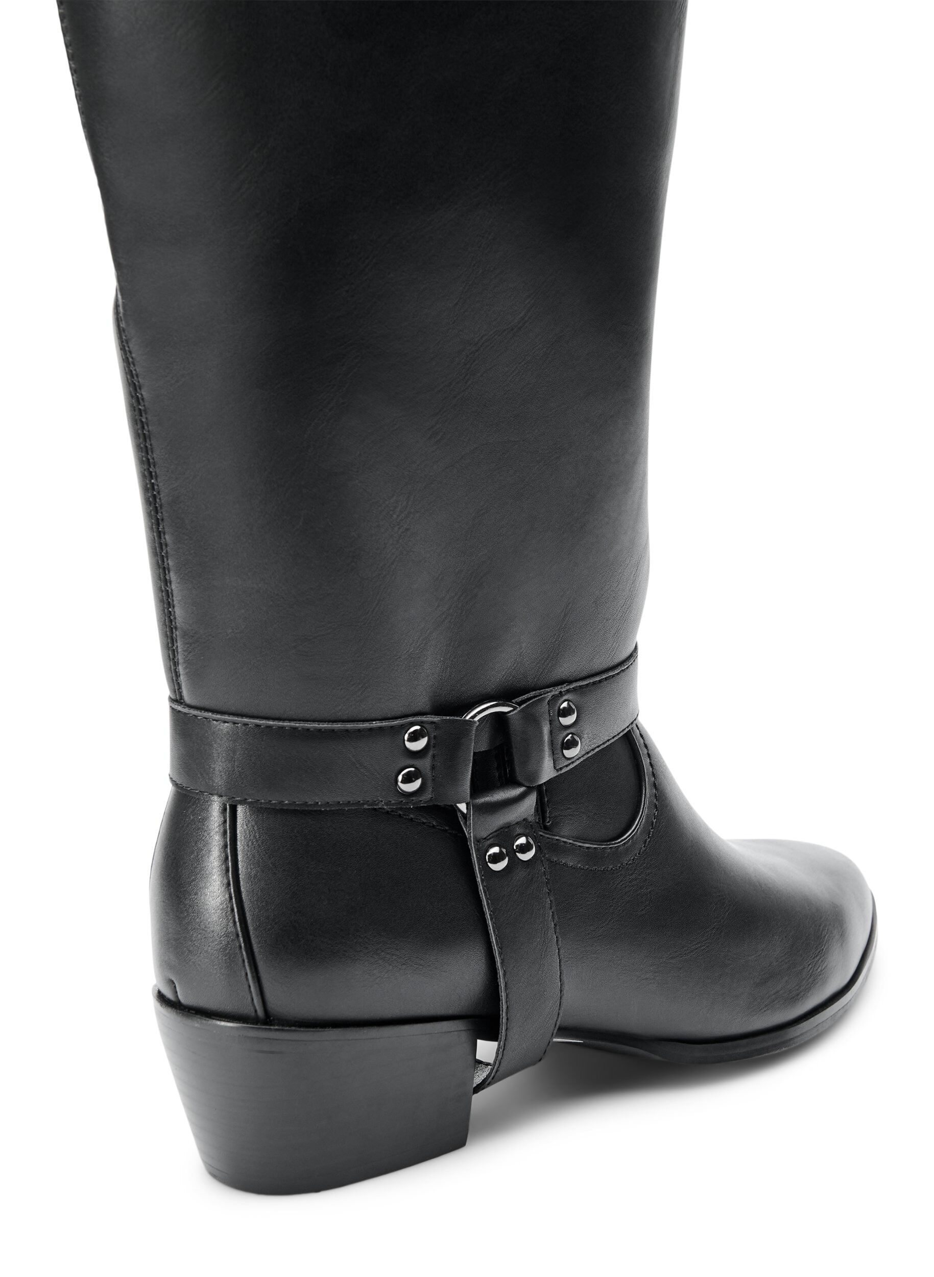 Zizzi Large - Bottes longues avec tige amovible, Noir, Packshot image number 3