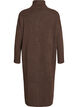 Robe pull avec col roul&eacute; et fentes, Marron, Packshot image number 1
