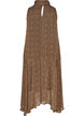 Robe midi en mousseline &agrave; imprim&eacute; l&eacute;opard avec ceinture &agrave; nouer, Marron, Packshot image number 1