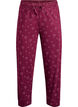 Pantalon de pyjama taille haute en coton, Bordeaux, Packshot image number 0