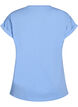 T-shirt &agrave; manches courtes en m&eacute;lange de coton, Bleu Clair, Packshot image number 1