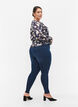 Jeggings en coton m&eacute;lang&eacute;, Dark blue denim, Model image number 1