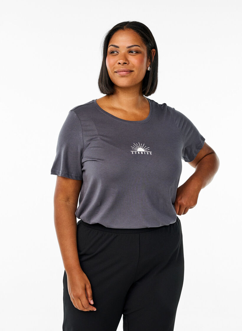 FLASH - T-shirt avec motif, Gris, Model image number 0