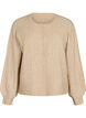 Cardigan en maille torsad&eacute;e avec boutons nacr&eacute;s, Beige, Packshot image number 0
