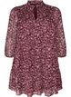 Tunique &agrave; imprim&eacute; floral et fils scintillants, Bordeaux, Packshot image number 0