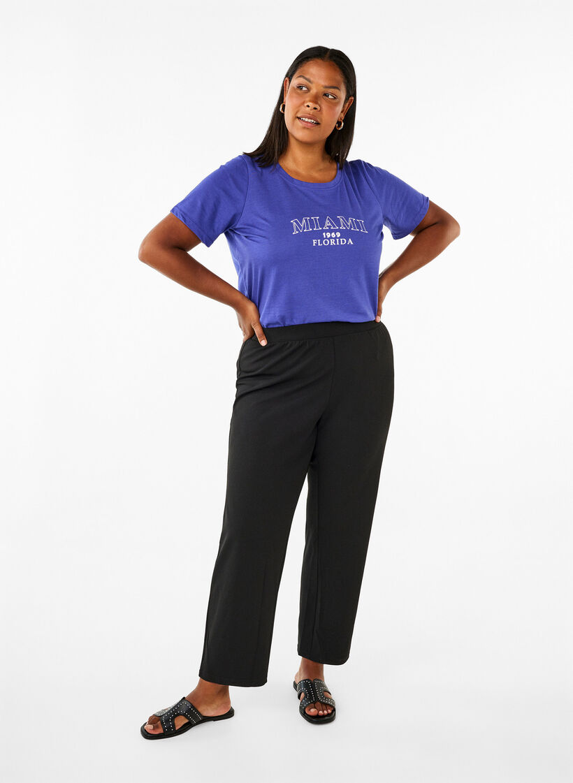 FLASH - T-shirt avec motif, Royal Blue Miami, Model image number 2