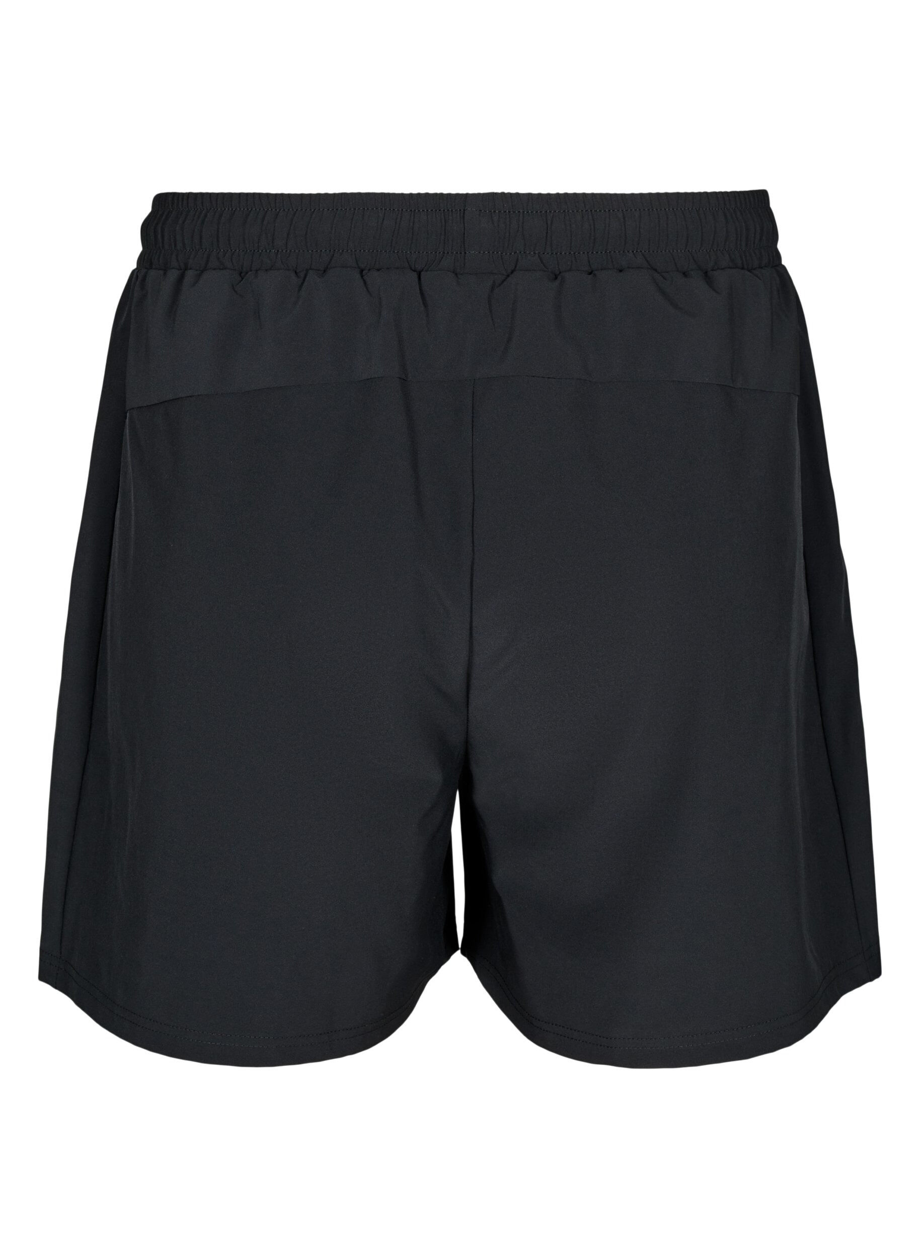 Zizzi Short d'entra&icirc;nement avec short int&eacute;rieur, Noir, Packshot image number 1