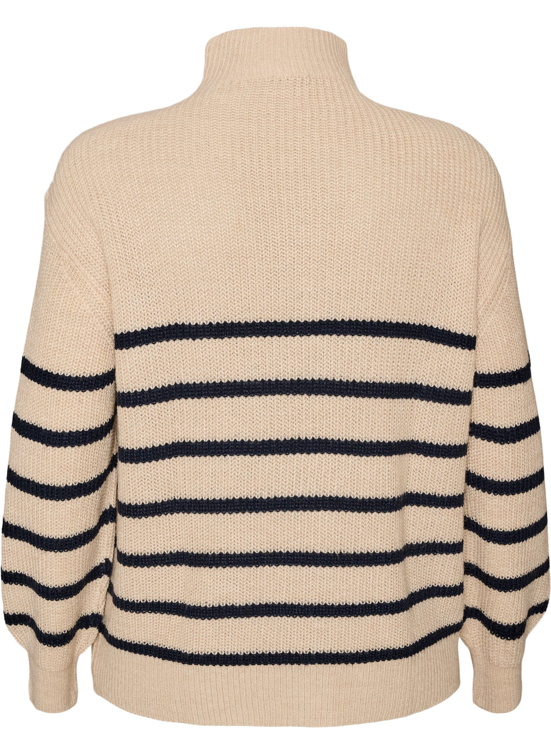 ZizziPull en tricot avec col haut et fermeture &eacute;clair, Vanille, Packshot image number 1