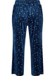 Bas de pyjama en velours avec un imprim&eacute; int&eacute;gral, Bleu, Packshot image number 1