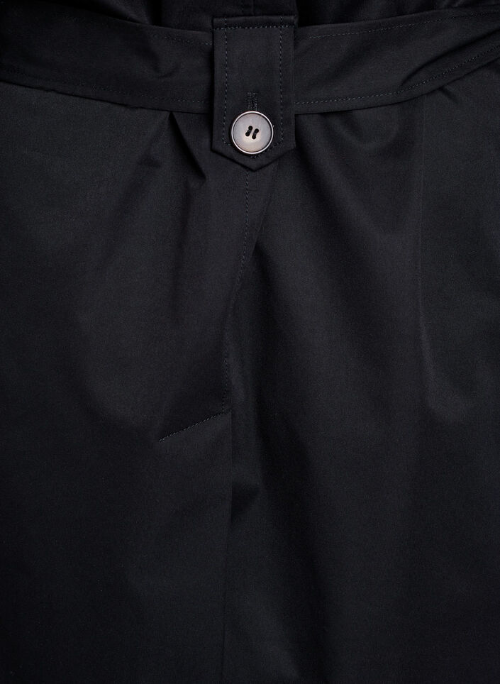 Trench-coat mi-long avec ceinture, Black, Packshot image number 4