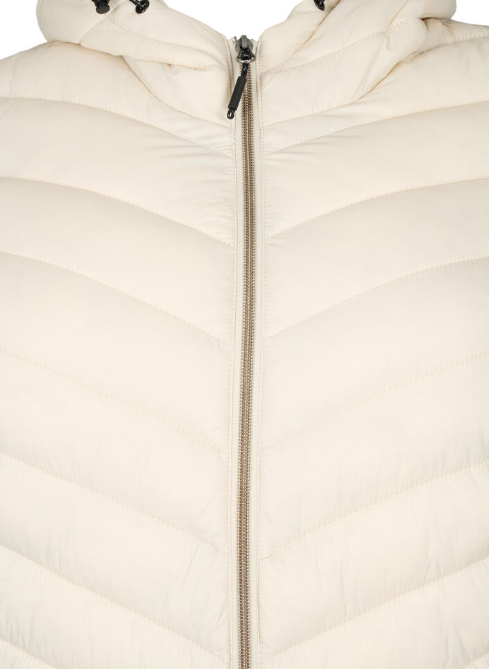 Doudoune l&eacute;g&egrave;re matelass&eacute;e &agrave; capuche, Beige, Packshot image number 2