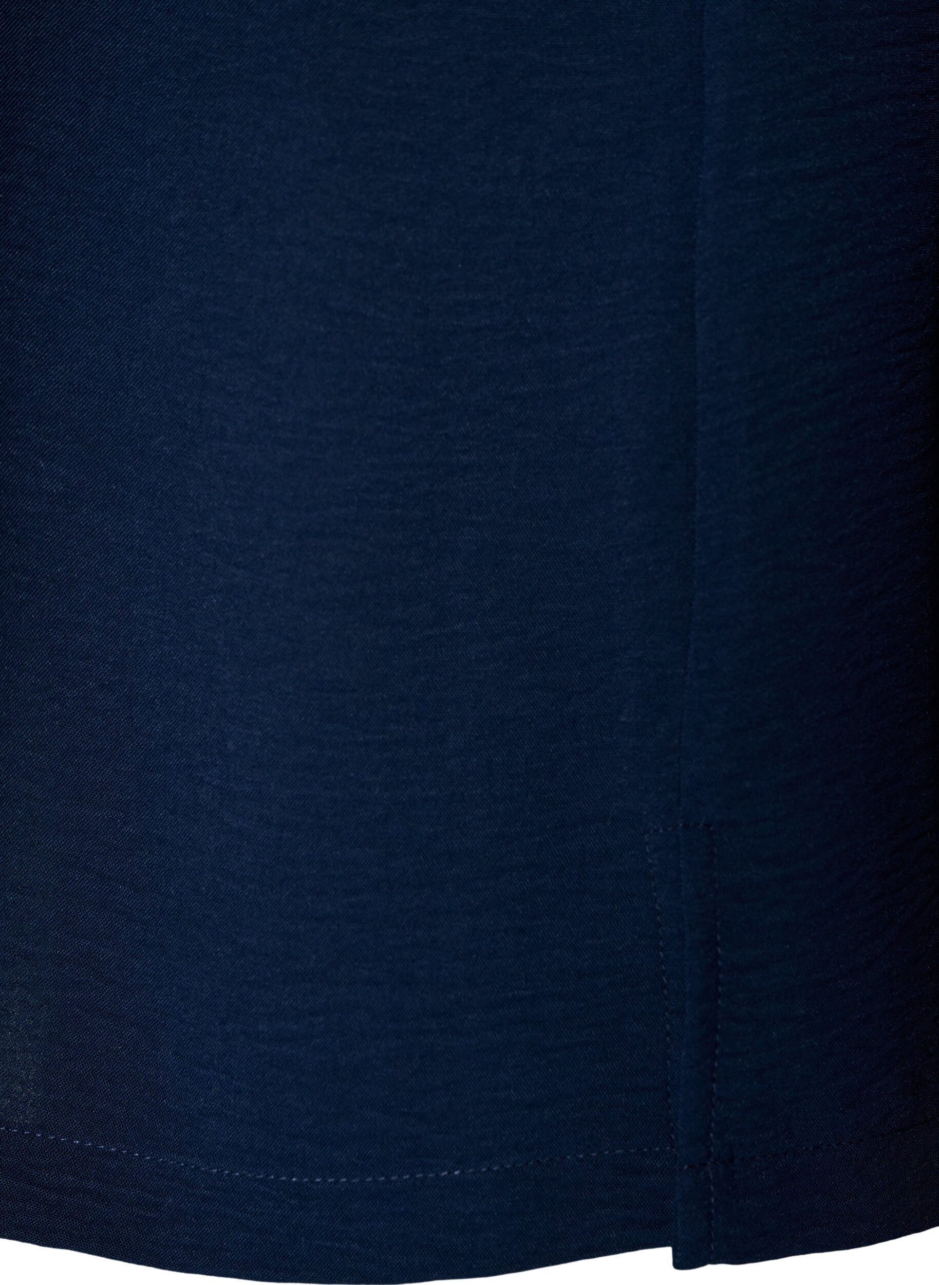 ZizziHaut sans manches effet froiss&eacute;, Bleu, Packshot image number 3