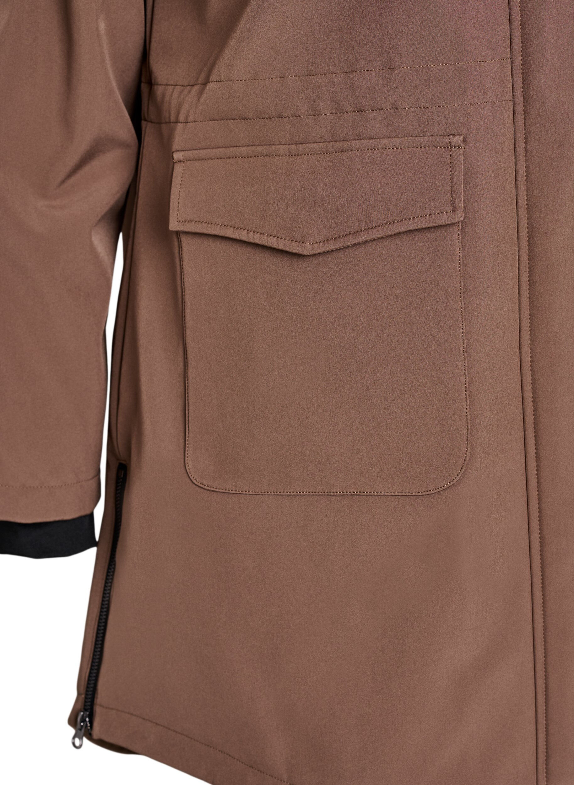 ZizziVeste softshell r&eacute;sistante &agrave; l'eau avec doublure matelass&eacute;e, Marron, Packshot image number 3
