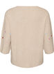 Chemisier en jersey avec des c&oelig;urs et manches 3/4, Beige, Packshot image number 1