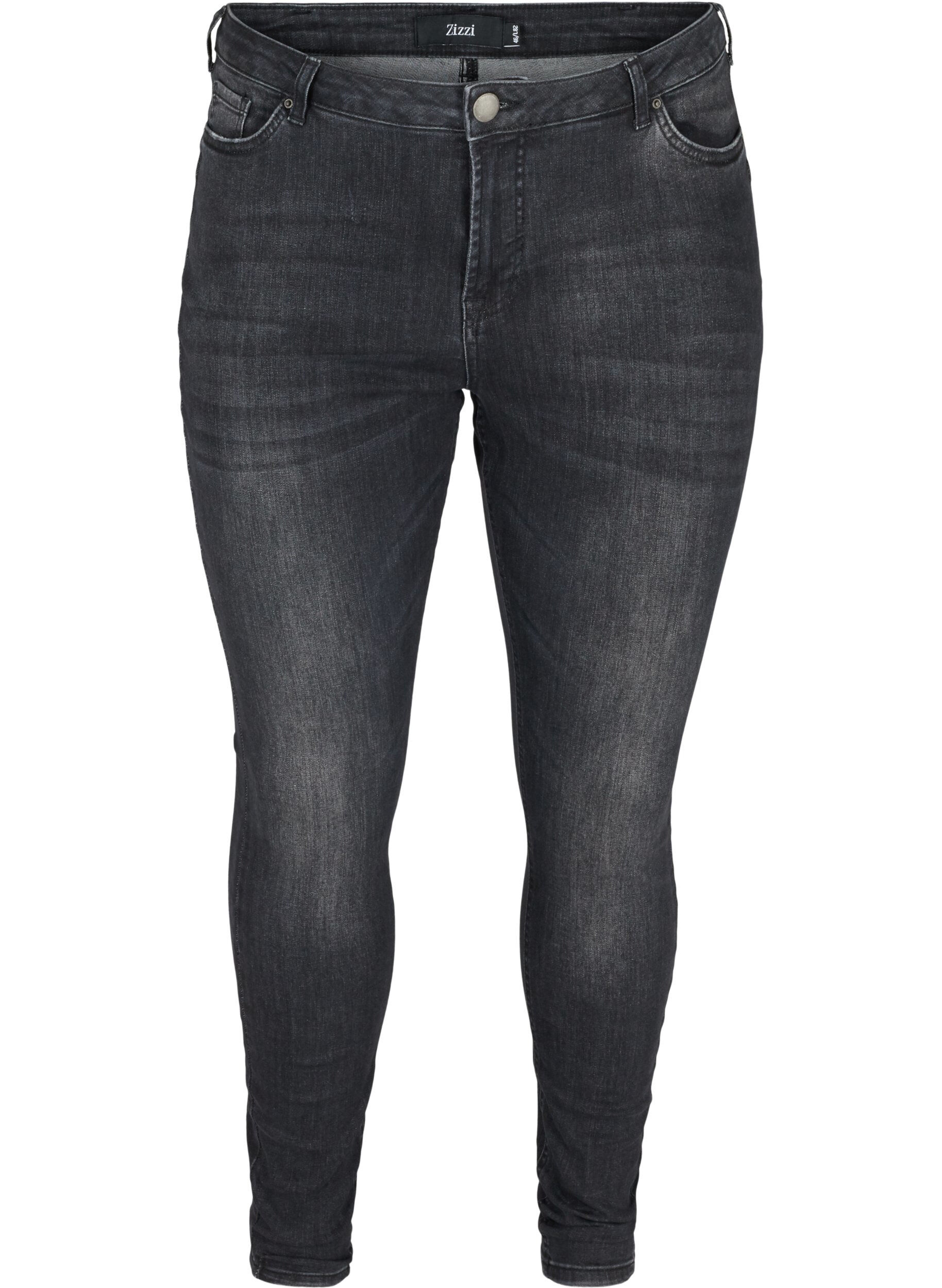 Zizzi Jean Amy, Grey Denim, Packshot image number 0