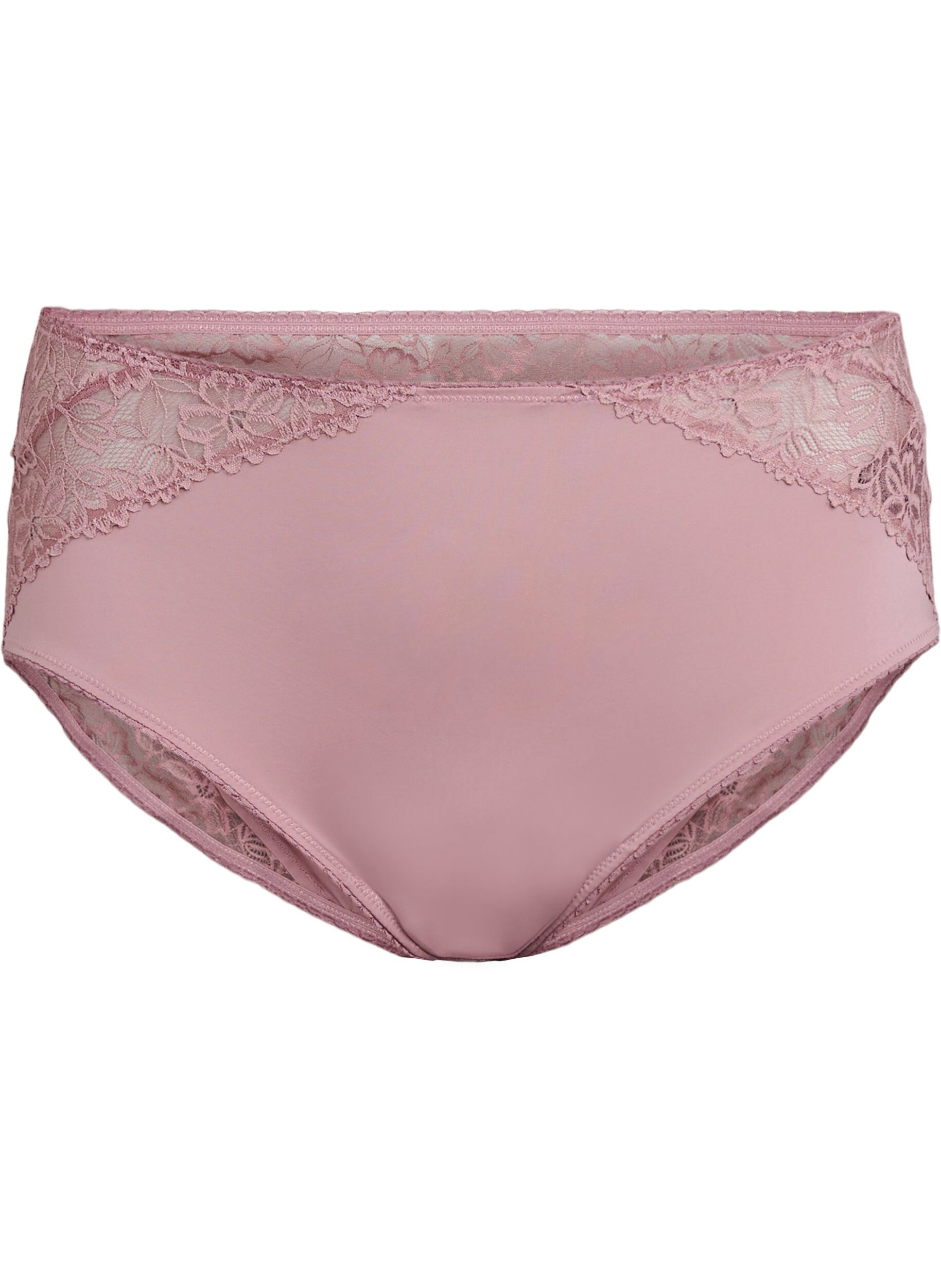 Zizzi Culottes en microfibre avec d&eacute;tails en dentelle, Rose, Packshot image number 0