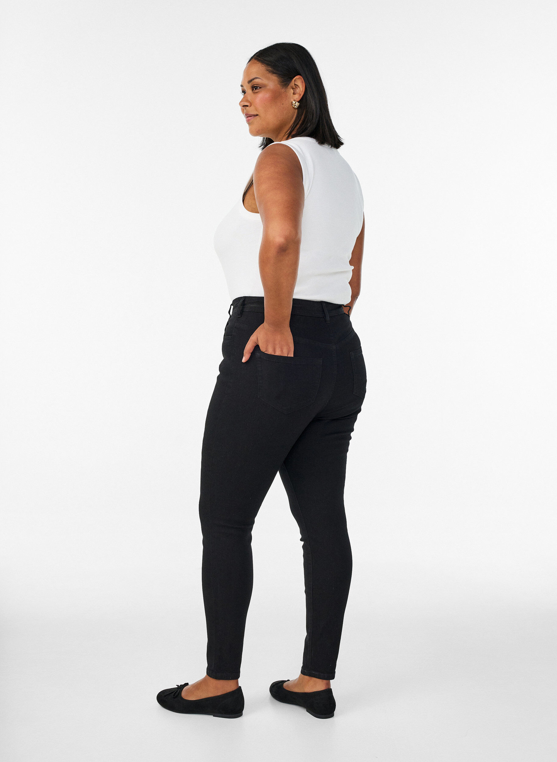 ZizziJeans avec coupe super slim, Noir, Model image number 1
