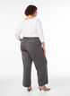 Pantalon de costume taille haute coupe droite, Gris anthracite, Model image number 1