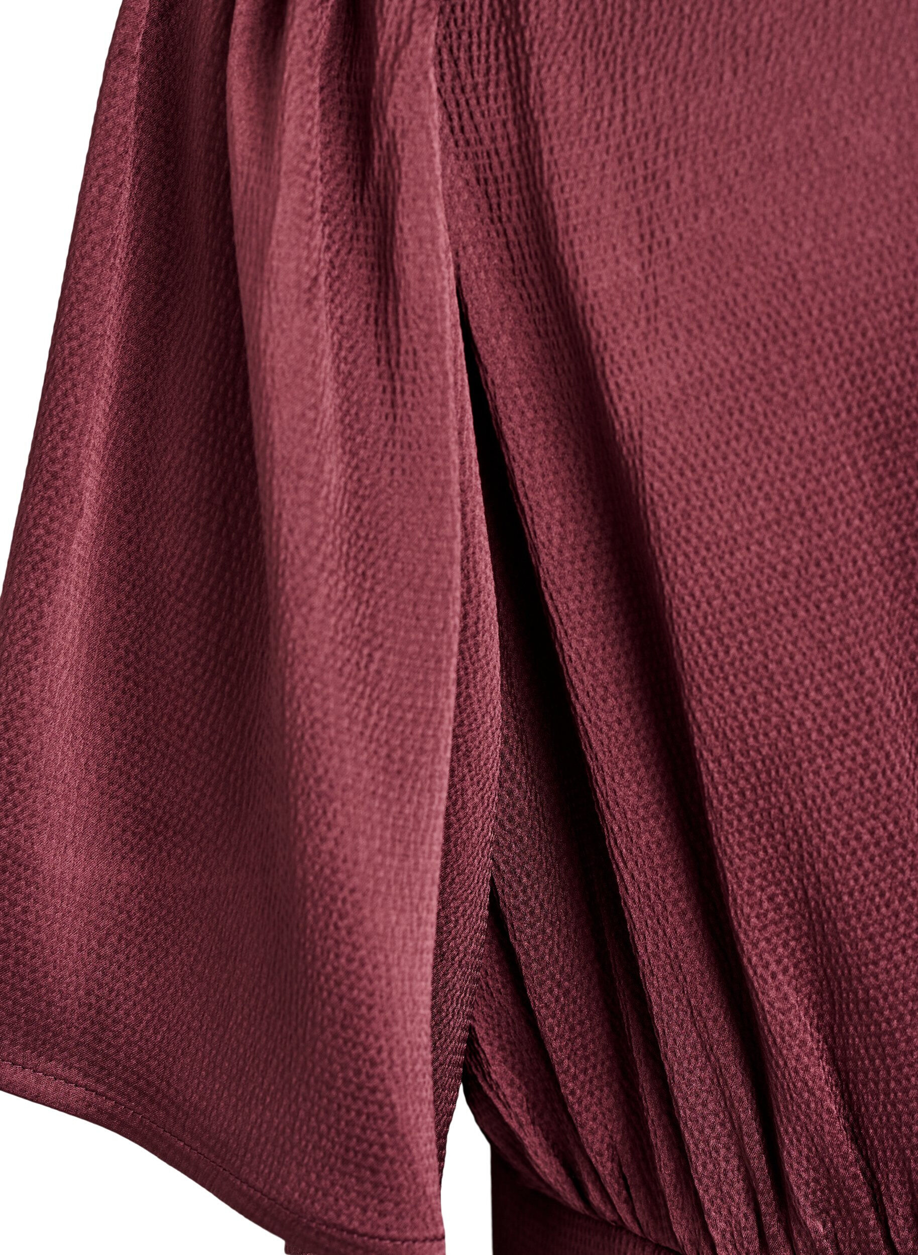 ZizziRobe de soir&eacute;e mi-longue &agrave; taille empire, Bordeaux fonc&eacute;, Packshot image number 3
