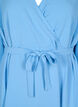 Robe courte portefeuille avec ceinture à nouer, Bleu Clair, Packshot image number 2