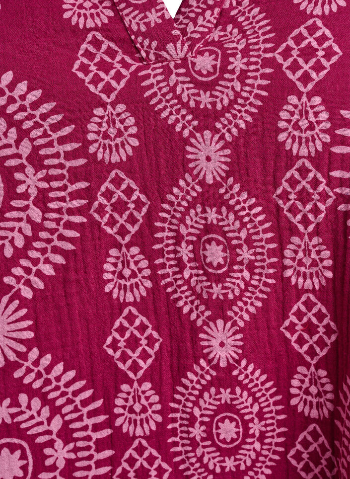 Robe courte en mousseline de coton avec motif, 9992, Packshot image number 2