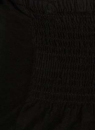 Pantalon 3/4 ample avec détail en smock, Black, Packshot image number 2
