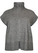 Gilet en maille &agrave; col montant et fermeture zipp&eacute;e, Gris, Packshot image number 0