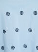 Blouse avec manches 3/4 et motif brod&eacute;, Bleu, Packshot image number 2