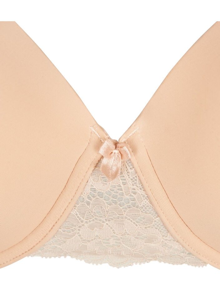 Soutien-gorge moulé avec maille, Beige, Packshot image number 2