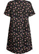 Robe &agrave; manches courtes avec col en V, Noir, Packshot image number 1