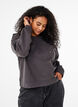 Sweat-shirt avec œillets, Gris anthracite, Model image number 0