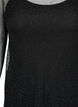 Robe filet à manches longues, Black w. Silver, Packshot image number 2