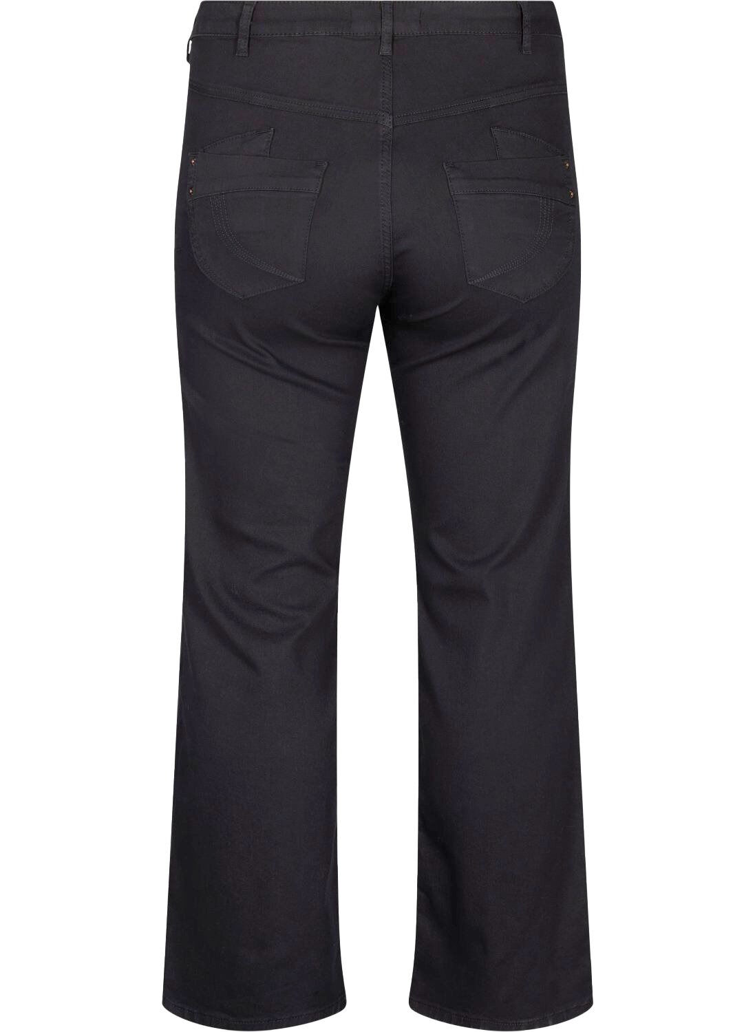 Zizzi Jean Gemma coupe classique taille haute, Noir, Packshot image number 1