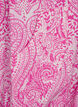 Robe en coton à manches courtes avec motifs cachemire imprimés, Rose, Packshot image number 3